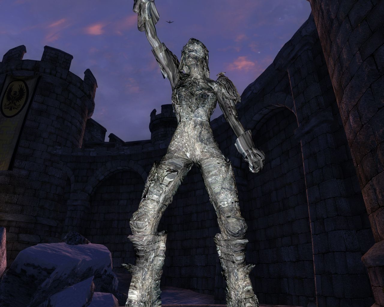 hero of kvatch statue